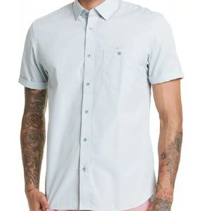 Men's TED BAKER Sayhi Pinstripe Short Sleeve Button-Up Shirt NWT 🔥